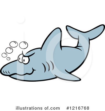 Royalty-Free (RF) Shark Clipart Illustration by Johnny Sajem - Stock Sample #1216768