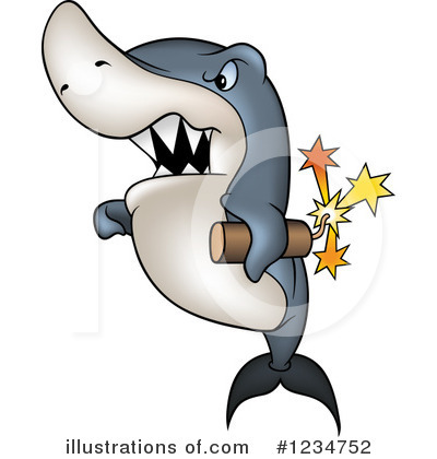 Royalty-Free (RF) Shark Clipart Illustration by dero - Stock Sample #1234752