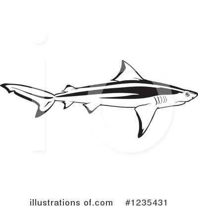 Royalty-Free (RF) Shark Clipart Illustration by dero - Stock Sample #1235431