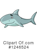 Shark Clipart #1246524 by Vector Tradition SM