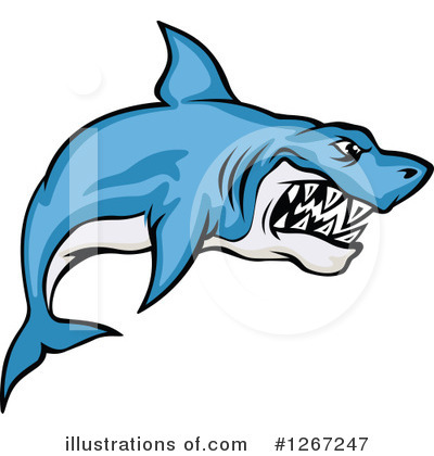 Shark Clipart #1267247 by Vector Tradition SM