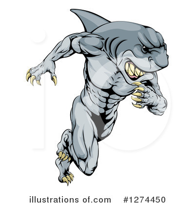 Shark Clipart #1274450 by AtStockIllustration