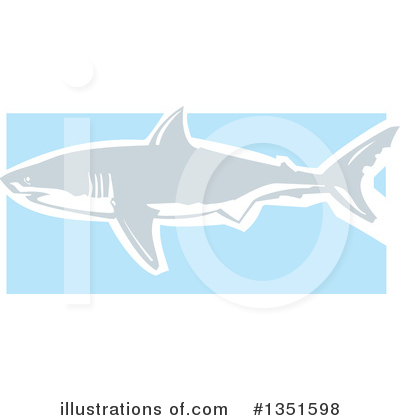 Royalty-Free (RF) Shark Clipart Illustration by xunantunich - Stock Sample #1351598