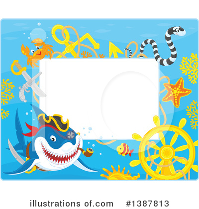 Royalty-Free (RF) Shark Clipart Illustration by Alex Bannykh - Stock Sample #1387813