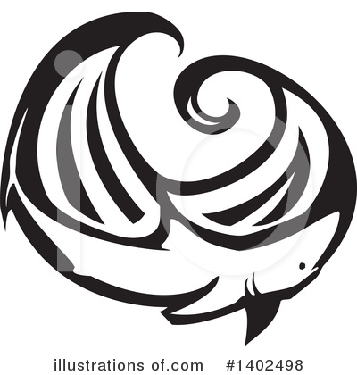 Royalty-Free (RF) Shark Clipart Illustration by xunantunich - Stock Sample #1402498