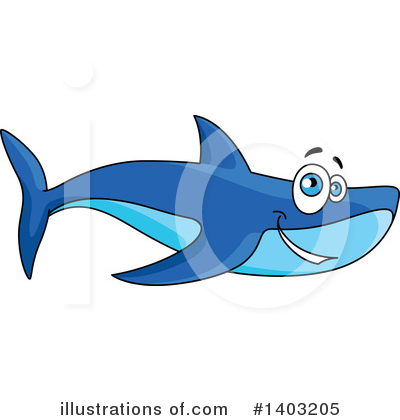 Shark Clipart #1403205 by Vector Tradition SM