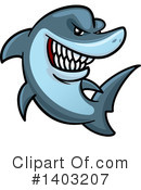 Shark Clipart #1403207 by Vector Tradition SM