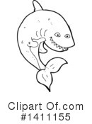Shark Clipart #1411155 by lineartestpilot