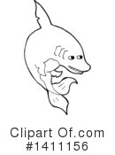 Shark Clipart #1411156 by lineartestpilot