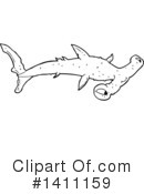 Shark Clipart #1411159 by lineartestpilot