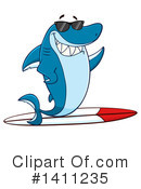 Shark Clipart #1411235 by Hit Toon
