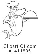 Shark Clipart #1411835 by Hit Toon