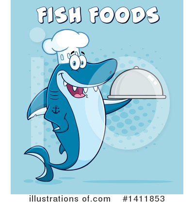 Royalty-Free (RF) Shark Clipart Illustration by Hit Toon - Stock Sample #1411853