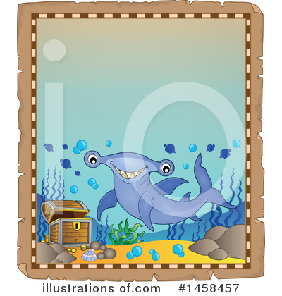 Royalty-Free (RF) Shark Clipart Illustration by visekart - Stock Sample #1458457