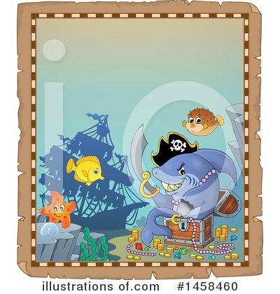 Royalty-Free (RF) Shark Clipart Illustration by visekart - Stock Sample #1458460