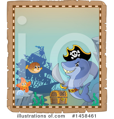 Royalty-Free (RF) Shark Clipart Illustration by visekart - Stock Sample #1458461