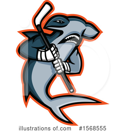Royalty-Free (RF) Shark Clipart Illustration by patrimonio - Stock Sample #1568555