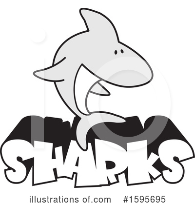 Royalty-Free (RF) Shark Clipart Illustration by Johnny Sajem - Stock Sample #1595695