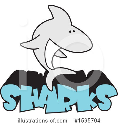 Royalty-Free (RF) Shark Clipart Illustration by Johnny Sajem - Stock Sample #1595704