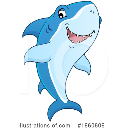 Royalty-Free (RF) Shark Clipart Illustration by visekart - Stock Sample #1660606