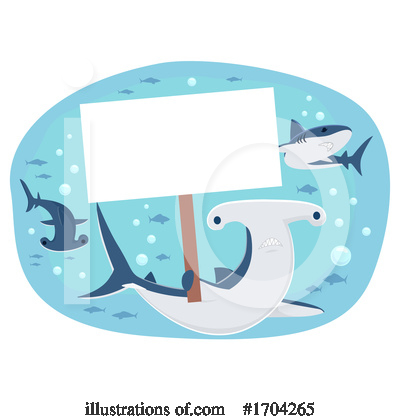 Royalty-Free (RF) Shark Clipart Illustration by BNP Design Studio - Stock Sample #1704265