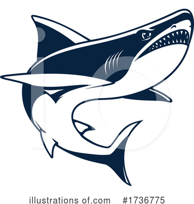 Shark Clipart #1736775 by Vector Tradition SM