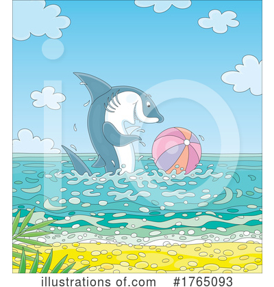 Royalty-Free (RF) Shark Clipart Illustration by Alex Bannykh - Stock Sample #1765093