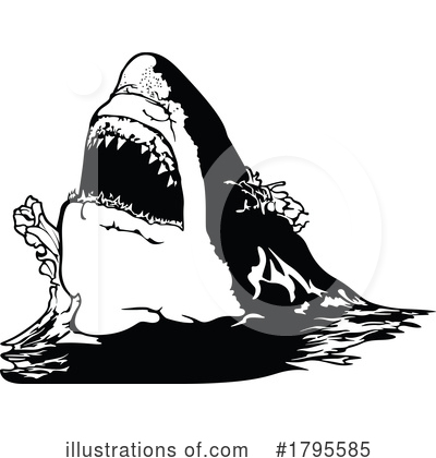 Royalty-Free (RF) Shark Clipart Illustration by dero - Stock Sample #1795585