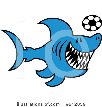 Royalty-Free (RF) Shark Clipart Illustration by Zooco - Stock Sample #212039