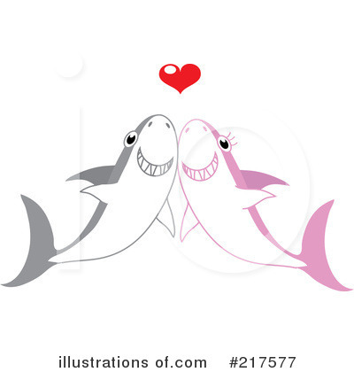 Royalty-Free (RF) Shark Clipart Illustration by Rosie Piter - Stock Sample #217577