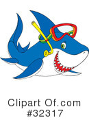 Shark Clipart #32317 by Alex Bannykh