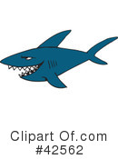 Shark Clipart #42562 by Dennis Holmes Designs