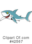 Shark Clipart #42567 by Dennis Holmes Designs
