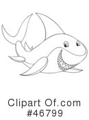 Shark Clipart #46799 by Alex Bannykh