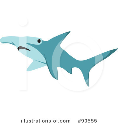 Royalty-Free (RF) Shark Clipart Illustration by Rosie Piter - Stock Sample #90555