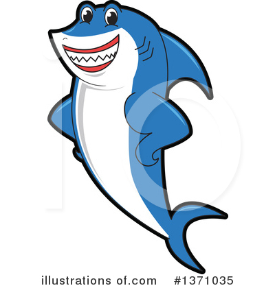 Shark Mascot Clipart #1371035 by Toons4Biz