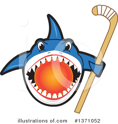Royalty-Free (RF) Shark Mascot Clipart Illustration by Mascot Junction - Stock Sample #1371052