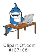 Shark Mascot Clipart #1371061 by Mascot Junction