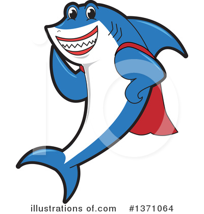 Shark Mascot Clipart #1371064 by Toons4Biz