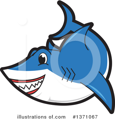 Shark Mascot Clipart #1371067 by Toons4Biz