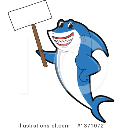 Shark Mascot Clipart #1371072 by Toons4Biz