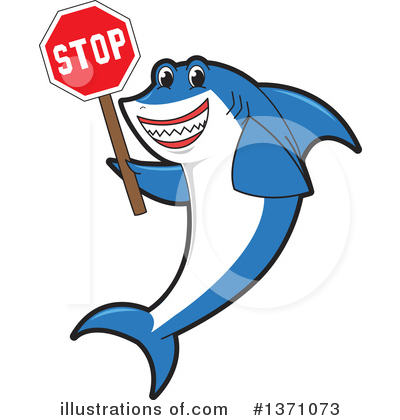 Shark Mascot Clipart #1371073 by Toons4Biz