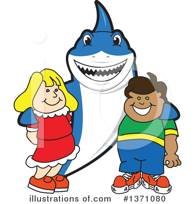 Shark Mascot Clipart #1371080 by Toons4Biz