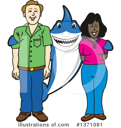 Shark Mascot Clipart #1371081 by Toons4Biz