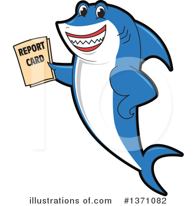 Royalty-Free (RF) Shark Mascot Clipart Illustration by Mascot Junction - Stock Sample #1371082