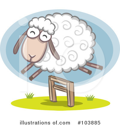 Royalty-Free (RF) Sheep Clipart Illustration by Qiun - Stock Sample #103885