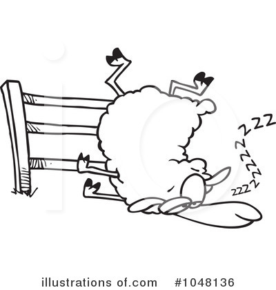 Royalty-Free (RF) Sheep Clipart Illustration by toonaday - Stock Sample #1048136