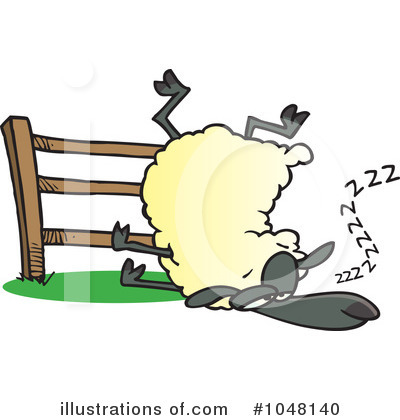 Royalty-Free (RF) Sheep Clipart Illustration by toonaday - Stock Sample #1048140
