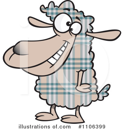 Royalty-Free (RF) Sheep Clipart Illustration by toonaday - Stock Sample #1106399