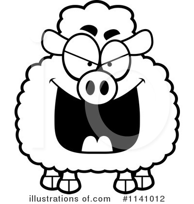 Royalty-Free (RF) Sheep Clipart Illustration by Cory Thoman - Stock Sample #1141012